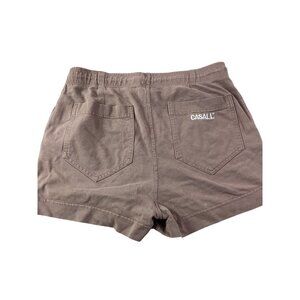 Casall Womens Brown Cotton Drawstring Casual Shorts With Pockets*Medium*VGC